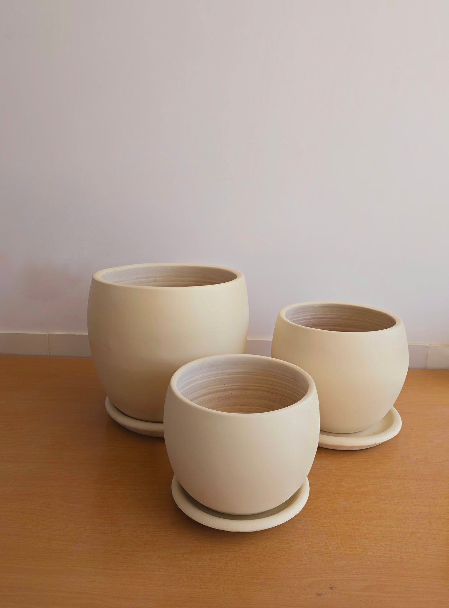 Large Curvy Trio Planters