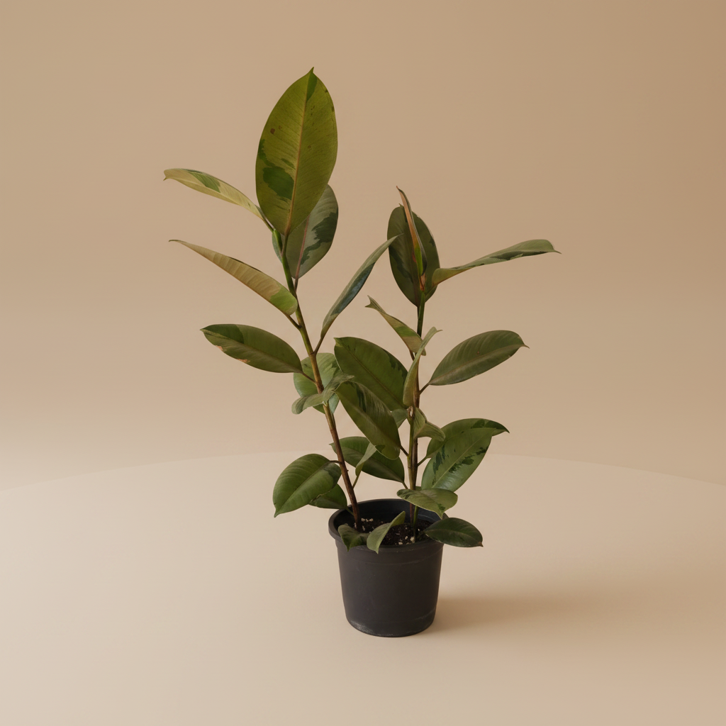 Ficus Elastica 'Tineke' - Plantcultcairo