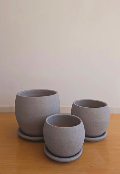 Large Curvy Trio Planters