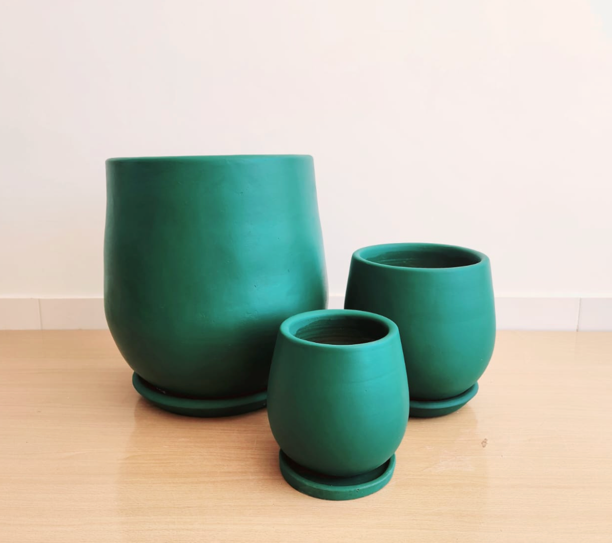 Large Modern Trio Planters