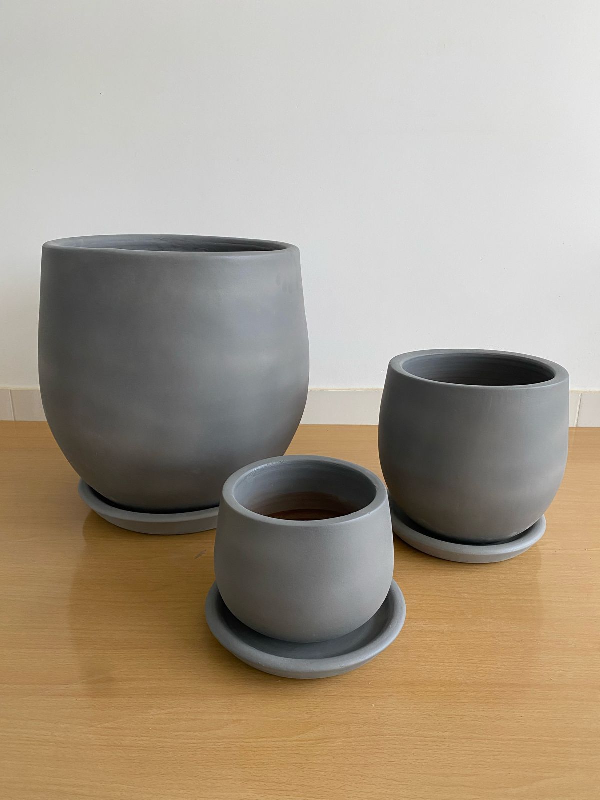 Large Modern Trio Planters