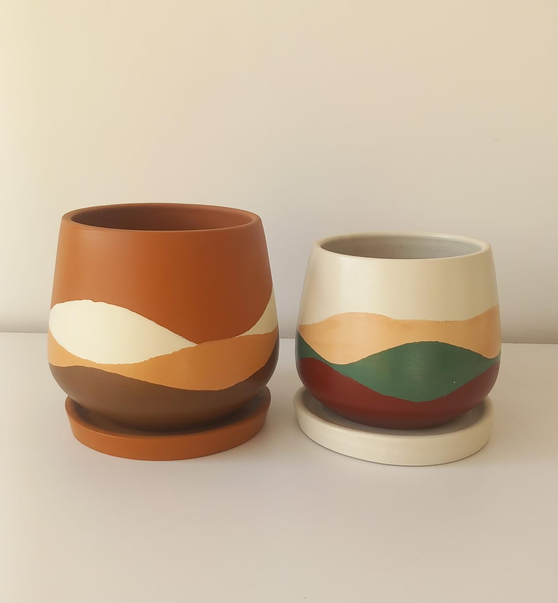 Medium Modern Duo Planters