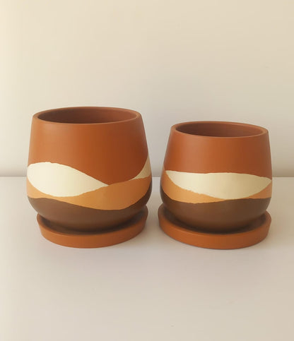 Medium Modern Duo Planters