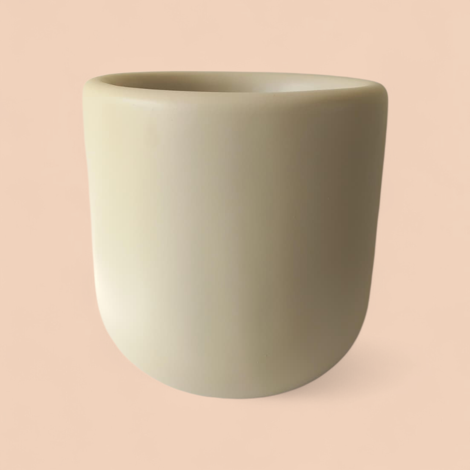 Ivory fiberglass plant pot with smooth finish, 30cm planter for indoor and outdoor plants
