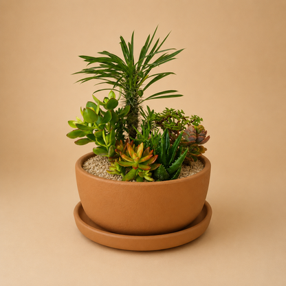 Potted Bowl Planter - Plantcultcairo