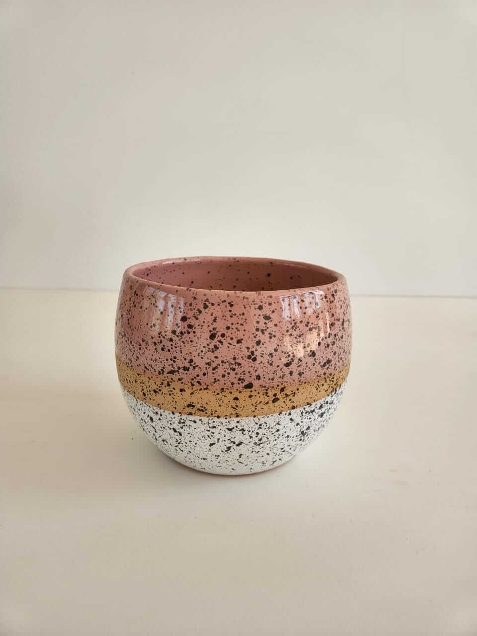 Half Terracotta Half Glazed Pot - Plantcultcairo